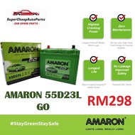 AMARON GO 55D23L CAR BATTERY FREE MAINTENANCE EXORA PREVE INSPIRA ALPHARD MITSUBISHI LANCER