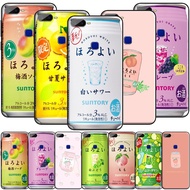 40NOV Horoyoi Peach Beer Soft Silicone TPU Case for OPPO A3S A5 A5S A7 F9 Pro A9 2020 A15 A15S
