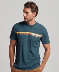 Superdry Vintage Venue T-Shirt - Skate Blue