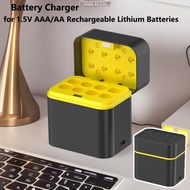ALLINERROWC3 Lithium Battery Charger, Intelligent Flip-top 1200 Times Recycle Smart Battery Charger,