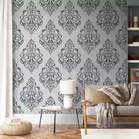 40cm - 80cm Wall Stencil Decor For Painting Plaster Template To Paint Larges Furniture Rococo Baroqu