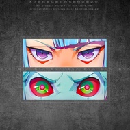 Lucy Rebecca Eyes Car Stickers Unique Creative Cyberpunk 2077 Electric Motorcycle Reflective Decorat