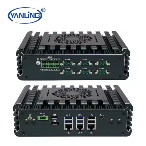 2026 Premium Products Yanling Core i3 i5 i7 11th gen industrial computer rs232/rs485 bios setup embe