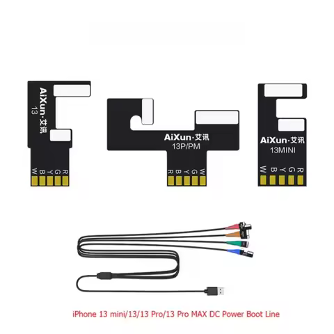 JC AIXUN Power Supply Test Cable iPhone 7 -15 Pro Max Mobile Phone DC Power Boot Control Test Line f