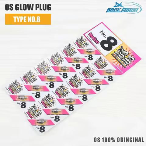 Original 2-Stroke OS Engine Glow Plug OS8 NO.8 O.S. Plug N Glow Replacement Parts for Model Engines