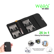 Weilai Wi-8002 Obeng Set Dompet Mini 25 In 1 - Model Dompet Lengkap Bisa Buka Hp ANDROID Nokia Iphon