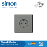 Simon E3 Gray Socket