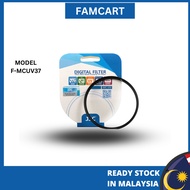 ready stock JJC A+ F-MCUV37 Multi-coated MC UV Ultra Slim Lens Filter 37mm for Camera DSLR Lens (Jap