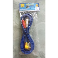 Kitani 3-lane rca Jack Cable 1.8m Long