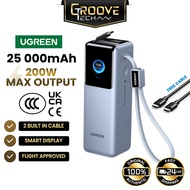【3C Certified】UGREEN 200W 25000mAh Nexode Pro Powerbank 2 Built-in PD Fast Charging Cable Retractabl
