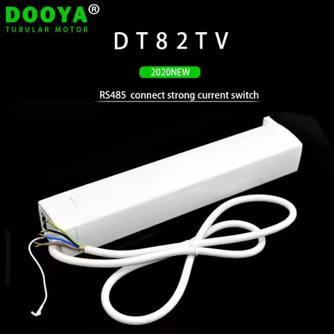 DOOYA AC electrical motor DT82TV 110-240V RS485 dry contact Silent motorized curtain motor for smart