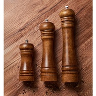 Manual5Inch8Inch10Pepper Grinder Oak Wood Sichuan Pepper Freshly Ground Pepper Powder Seasoning Jar 