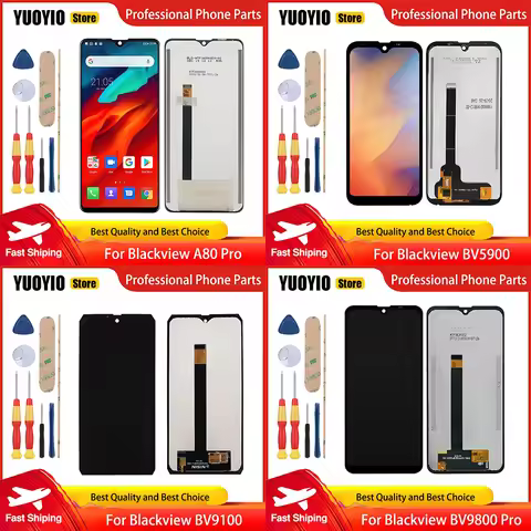 Touch Screen For Blackview BV5900 BV9100 BV9800 Pro A80 Pro A80 A80S BV6100 Digitizer Display LCD Fr