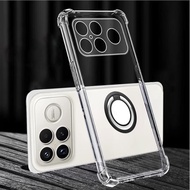For Redmi K90 Pro Max Magnetic Ring Stand Holder Phone Case For Redmi K 90 K90pro Max Airbag Transpa