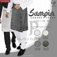 QAYRAA SAMPIN SONGKET TENUN DEWASA/Sampin Lelaki/Baju Melayu Sampin - 2 meters