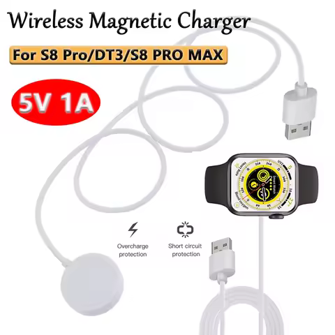 Wireless Magnetic Charger For S8 Pro/DT3/S8 PRO MAX 5V USB Smartwatch Charger Adapter Charging Stand