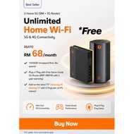 U Home 5G U Mobile’= unlimited 5G wireless broadband (PLAN + 5G ROUTER)