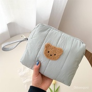 🚓South KoreainsBear Baby Stroller Storage Cloth Hanging Bag Baby Diaper Feeding Bottle Handbag Bedside Storage Cloth Bag