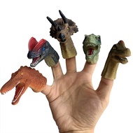 5PCS Mini Dinosaur Portable Cartoon Dinosaur Finger Puppet Fingers Toy Doll Baby Early Educational H