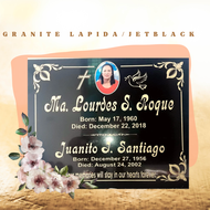 Lapida 3 Jet Black Ordinary Granite/ Tombstone/ Memorial Stone
