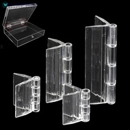 NANASALONNN 10Pcs Transparent Plastic Folding Hinges Durable Clear Acrylic Hinge Tools DIY Cabinet Hardware Furniture Cabinet Door Hinges H5V3