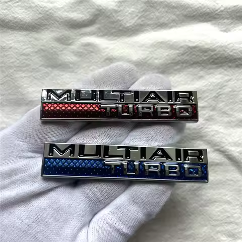 Car Styling Multiair Turbo 3D Metal Chrome Zinc Alloy Adhesive Emblem Badge Decal Auto Accessory for
