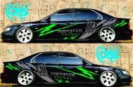 STIKER MONSTER ENERGY STIKER MOBIL SEDAN VIOS ACCORD CIELO CITY CIVIC BALENO DLL