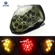 waase For Suzuki GSXR1000 GSX-R 1000 K3 K4 2003 2004 E-Mark Rear Tail Light Brake Turn Signals Integ