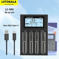 LiitoKala Lii-M4 M4S Sạc Thông Minh Đa Năng Màn Hình Hiển Thị LCD Sạc USB Cho 18650 26650 21700 AA P