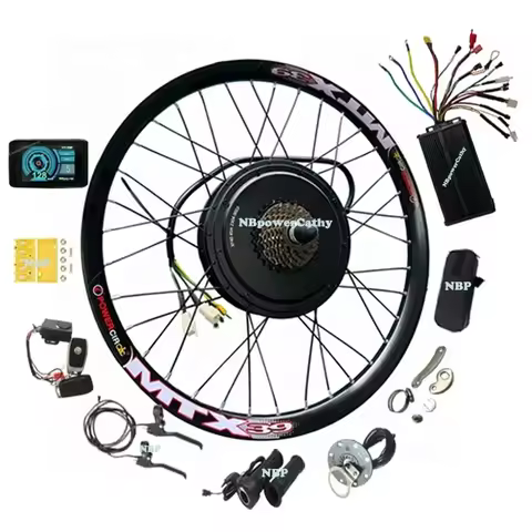 142mm Dropout 3000W Hub Drive MXUS 3K Turbo Kit XF40 45H V3 Motor 60A Sine Wave Controller UKC1+ Col