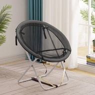 Lazy chair, simple folding balcony chair, circular lounge chair, sleeping chair, nap, foldable small sofa
