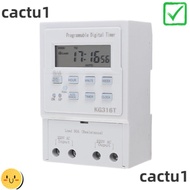 CACTU Digital Timer Switch, AC 220V 30A Programmable Timer, Smart Home 1Min - 168H with LCD Display 