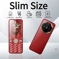 GSM 2G Ultra Slim Thin Budget Phone For The Elderly 2.4" Display Speed Dia Dual Sim Large Push-Butto