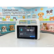Veterinary Multi-Parameter Monitor Animal Life Symbol Monitor Pet Hospital Portable Monitor NIBP/PR/