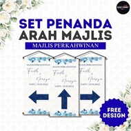 SET PENANDA ARAH, BUNTING PENANDA ARAH KAHWIN 1X2FT