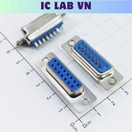 [5 Pieces]- DB15 Port Female 15 Pins Straight 2 Rows Solder Wire Connector Ic Lab VN