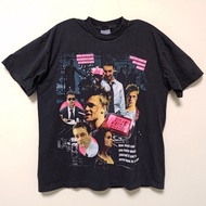 [Mr.17] Washed Cloth Fight Club Fight Club Bright Club Movie T-shirt Black Single Stitch Small Neckl