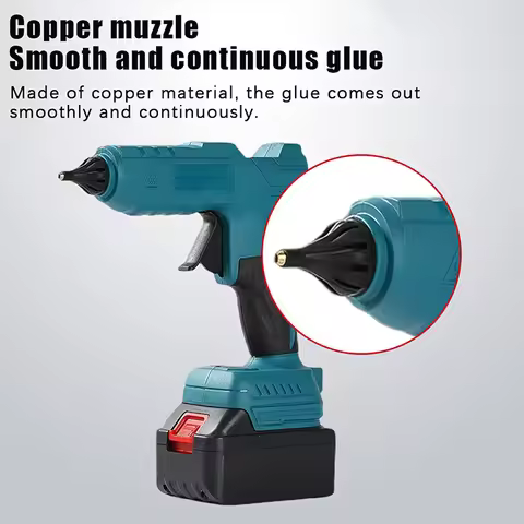 New·Electric Hot Melt Glue Cordless Glue Grab 11mm Glue Stick Hot Melt Welding Air (No Battery) Fit 