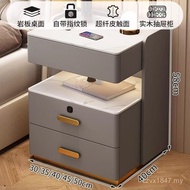 Safe Grade Light e0-Free Solid Wood Series Luxury Bedside Table Pine An Smart multifunctional Enviro