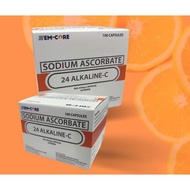 ♞24 ALKALINE-C [Sodium Ascorbate] Non Acidic Vitamin C 100 Capsules EM-CORE ORIGINAL SALE SALE SALE