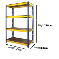 5 layer Metal Rack Heavy Duty Metal Boltless Rack kitchen Store Storage Rack Warehouse Rack