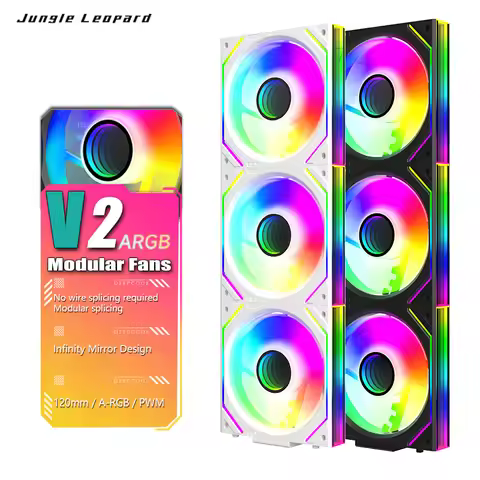 [Colorful Glowing Blade] Jungle Leopard Interstellar V2 ARGB Fan 120mm - Infinity Mirror, 5V3pin RGB