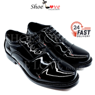 🌟READY STOCK🌟 Kasut Potong ATM Kilat Jahit Uniform / Tentera / Pegawai / Kadet No 3 Men Formal Shoe 