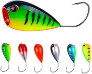 High Quality 6Pcs 8cm13g, Bass Crankbait Fishing Lures Set, Diving Wobblers Artificial Bait with 3D 