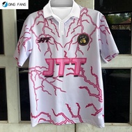 JTT Lightning Pink Unisex Fashion Activewear Retro Collar Jersey Premium White Summer Casual Polo Ts