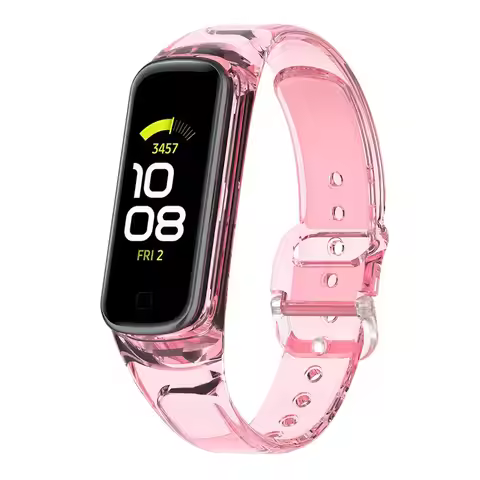 Transparent Sunshine Turn Color Silicone Strap For Samsung Fit 2 R220 Smart Bracelet Band Replacemen