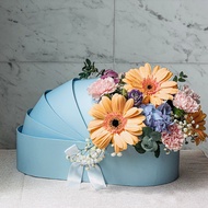 [Newborn Floral Hamper] Baby Cot Hamper (Blue)