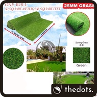 25mm DIY ARTIFICIAL GRASS ROLL (2M X 25M) FAKE GRASS SYNTHETIC RUMPUT TIRUAN GULUNG BESAR