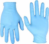 Custom Leathercraft CLC 2320M Nitrile Disposable Gloves Powdered, Box of 100, Medium
