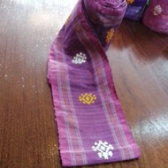 Real Silk Feet Handwoven Star With House Size 4.5 Inches X 1.9 Meters Shrimp Paste Color Code WN-119